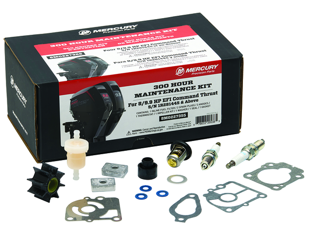 Mercury onderhoudsset met impeller, gaskets, O-ringen en andere onderdelen voor buitenboordmotor onderhoud